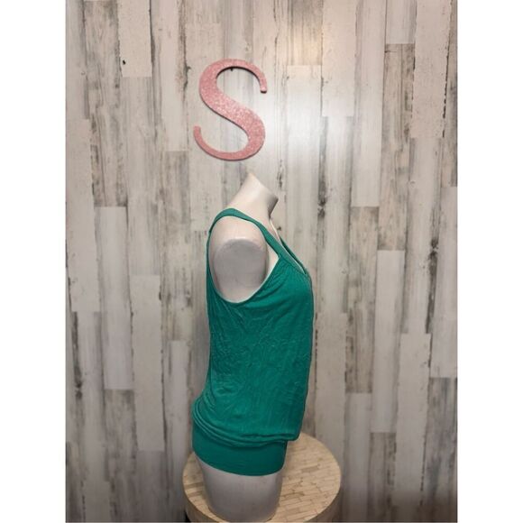 Forever 21 green blouse size small - Picture 2 of 6